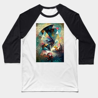 Impressionist Geometry Baseball T-Shirt